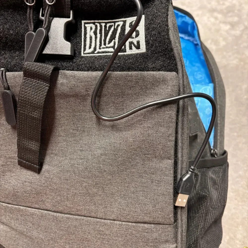 BlizzCon 2023 Official Backpack USB charger Warcraft Diablo Overwatch Blizzard